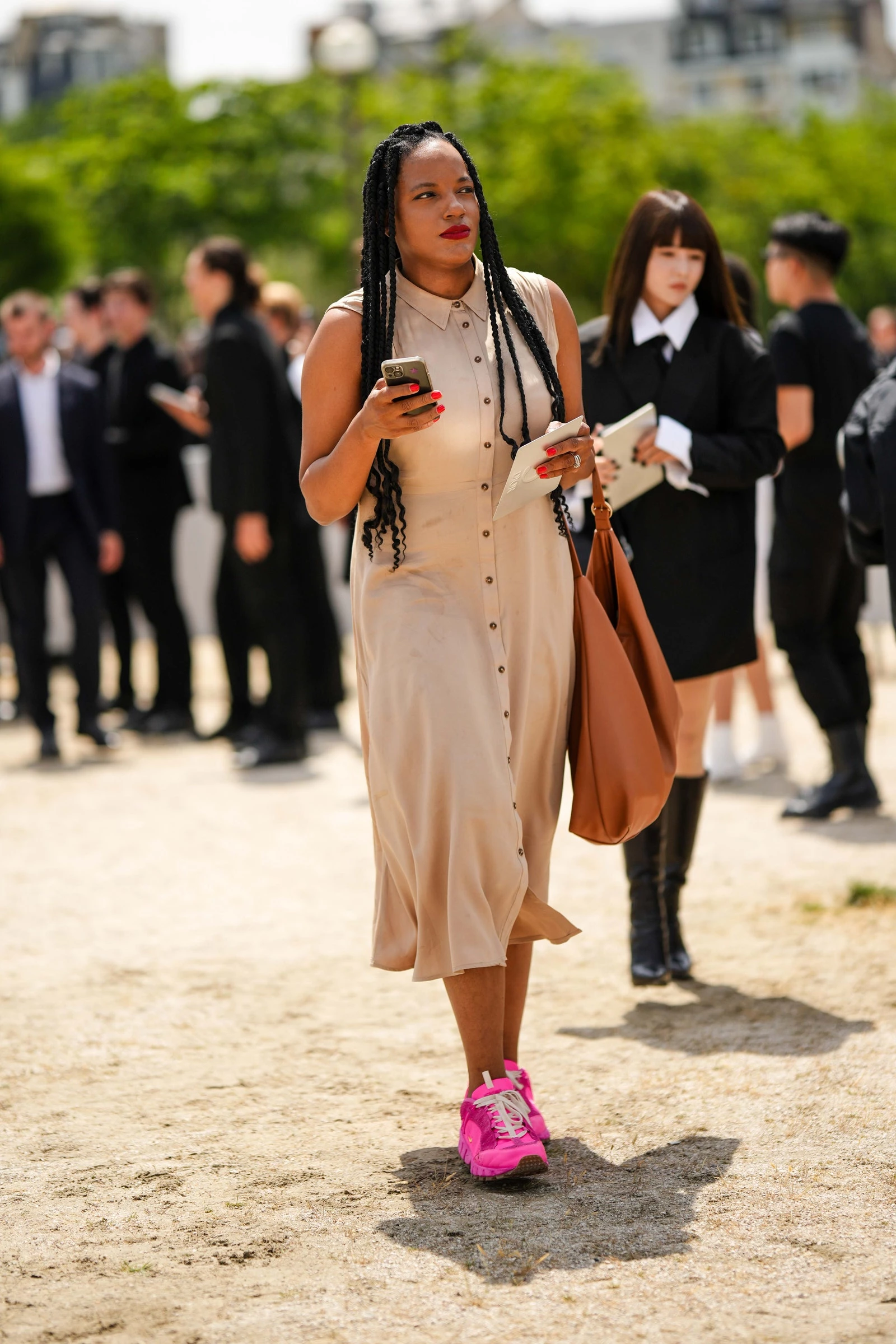 Nike Air Humara LX x Jacquemus. Photo: Edward Berthelot/Getty Images1