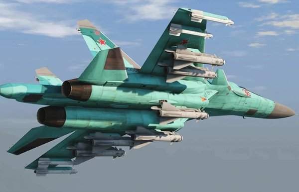 Су-34 оснащується сучасним озброєнням. Су-34 оснащается современным вооружением.
