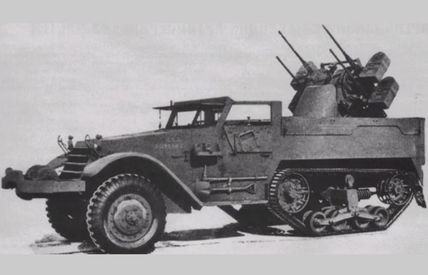 Зенітне встановлення M17 MGMC. Зенитная установка M17 MGMC.