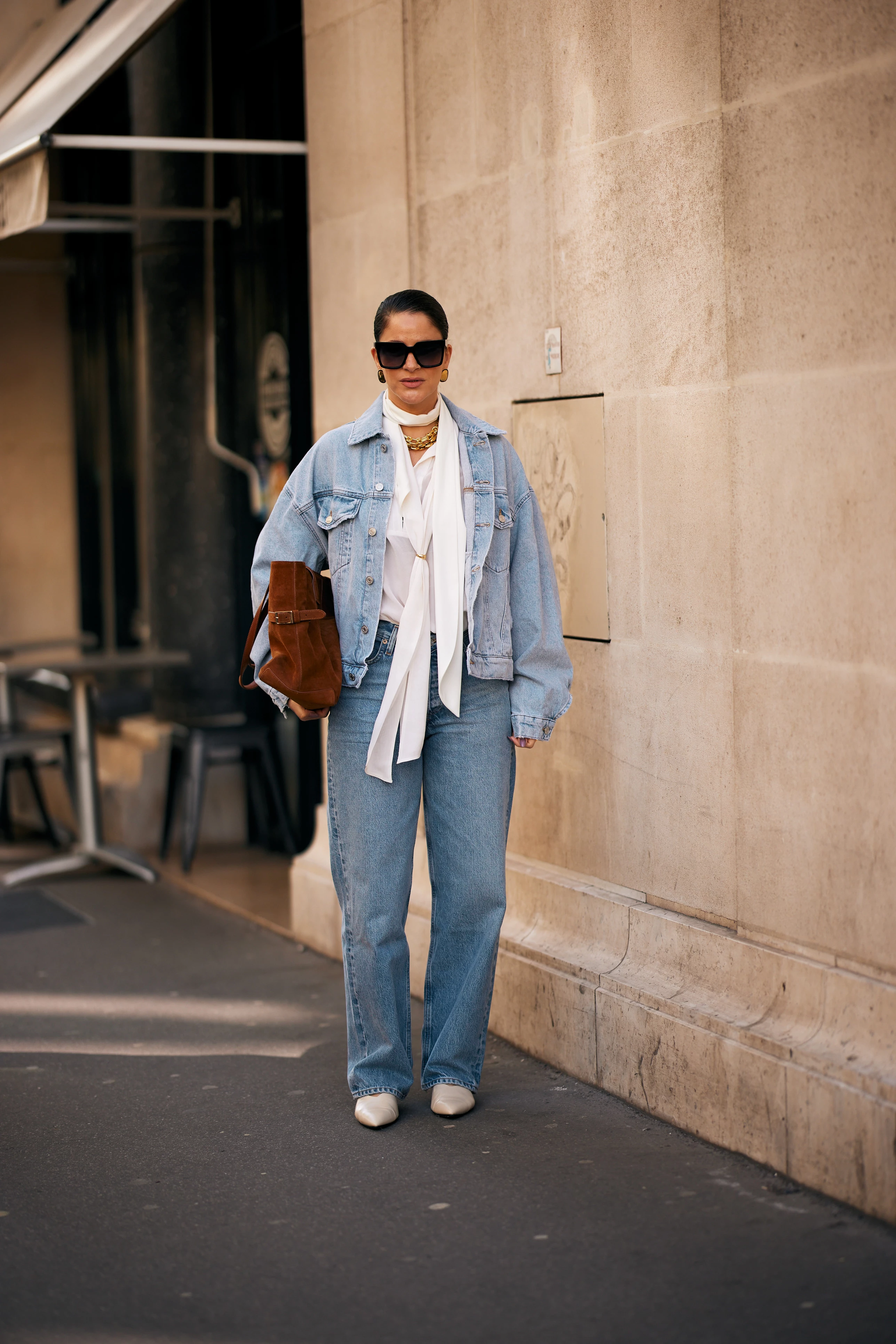 Streetstyle: з чим носити широкі джинси цієї осені9