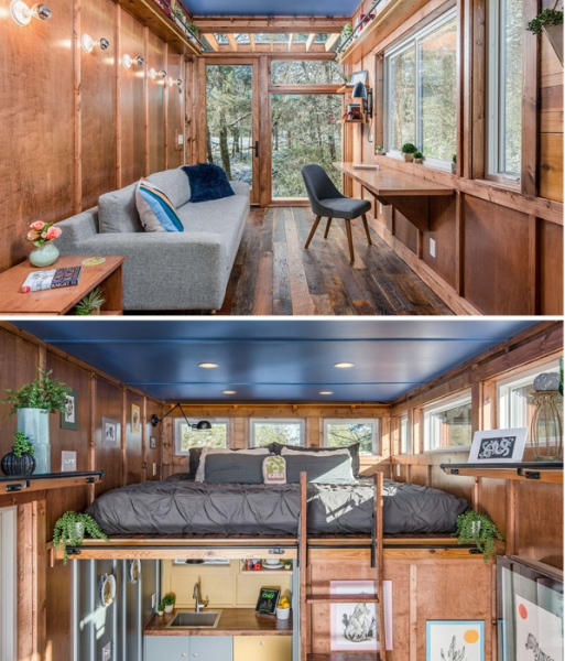Модель Cornelia Tiny House розроблена з урахуванням побажань письменника. Модель Cornelia Tiny House разработана с учетом пожеланий писателя.