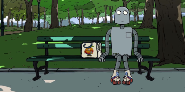 Кадр із мультфільму «Мрії робота» Кадр из мультфильма «Мечты робота»