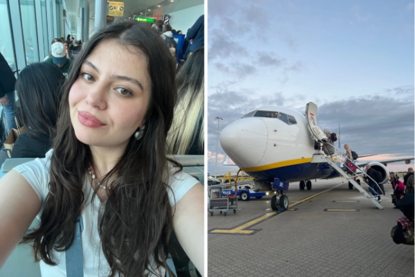 Автор під час польоту до Севільї