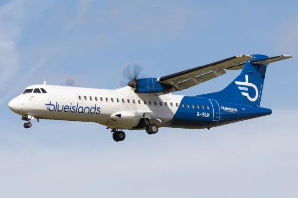 ATR 72 авіакомпанії Blue Islands Airlines, Сент-Гелієр, Джерсі