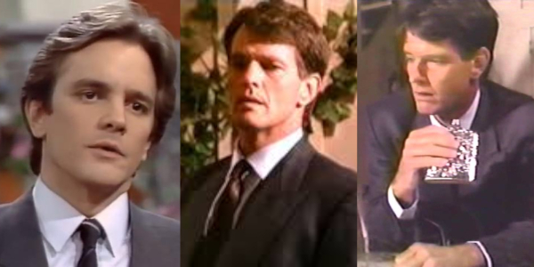 Лейн Девіс, Террі Лестер та Гордон Томсон у ролі Мейсона у серіалі «Санта-Барбара» Лейн Дэвис, Терри Лестер и Гордон Томсон в роли Мейсона в сериале «Санта-Барбара»