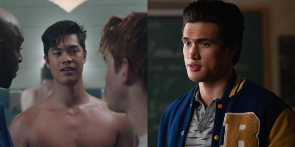 Росс Батлер і Чарльз Мелтон у ролі Реджі Ментла в серіалі «Рівердейл» Росс Батлер и Чарльз Мелтон в роли Рэджи Мэнтла в сериале «Ривердэйл»