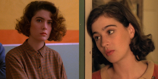 10. Мойра Келлі замість Лари Флінн Бойл у «Твін Пікс» Лара Флинн Бойл в роли Донны в сериале «Твин Пикс» и Мойра Келли в роли Донны в фильме «Твин Пикс: Сквозь огонь»