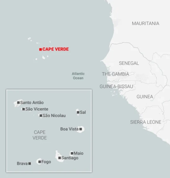 Карта Кабо-Верде