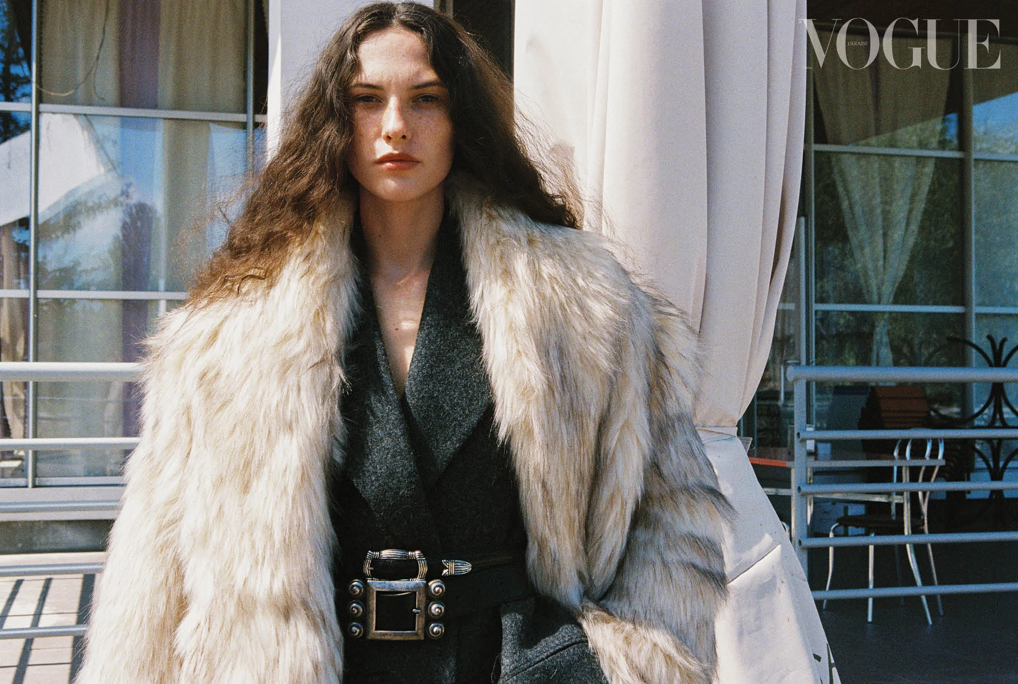 Шуба зі штучного хутра Cultnaked, вовняне пальто Prada, два шкіряні ремені, усе – вінтаж (Poetry in Objects)10