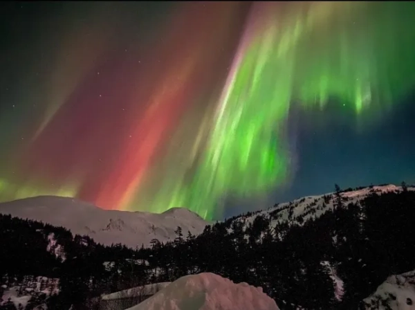 Район навколо Віттієра, Аляска. Жінка живе в такому крихітному містечку на Алясці, що 75% мешканців живуть в одному будинку. 36-річна Джеймі Лоан переїхала до Віттієра, крихітного міста з населенням лише 270 мешканців, разом зі своїм 37-річним чоловіком Кайлом сім років тому через надзвичайно низькі ціни на квартири, і їй вдалося придбати квартиру на березі моря всього за 15 000 фунтів стерлінгів. Більшість мешканців живуть у 14-поверховому комплексі міста, який має 150 квартир і крихітний магазинчик. Решта, включаючи Джеймі, живуть у меншому багатоквартирному будинку над міською закусочною. Фото опубліковано 28.11.2025.