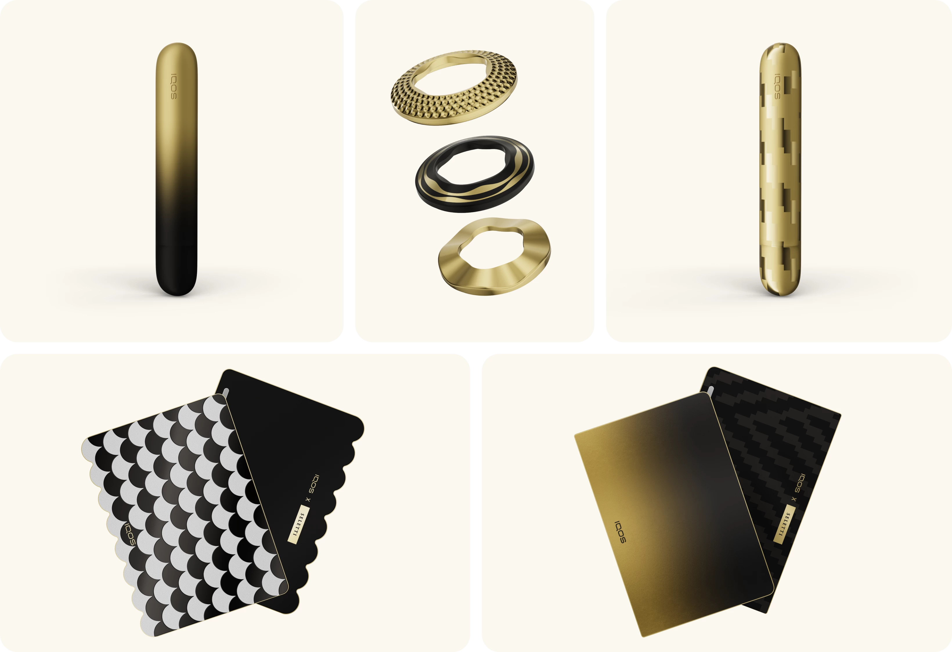 Бокові панелі, кільця та кришки-накладки IQOS x SELETTI2