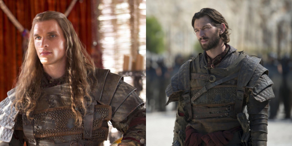 Ед Скрейн та Міхіл Хейсман у ролі Дааріо Нахаріса в серіалі «Гра престолів» Эд Скрейн и Михил Хёйсман в роли Даарио Нахариса в сериале «Игра престолов»