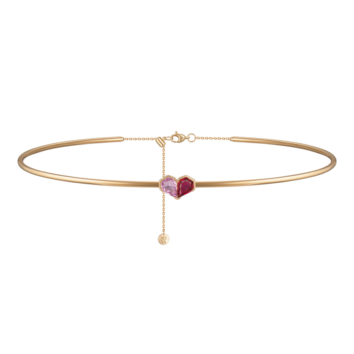 SOVA LOVERS: ювелірні вироби з синтетичними сапфірами у двох кольорах кохання
14