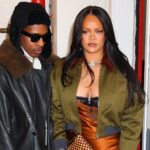 Ріанна дозволяє своєму мереживному бюстгальтеру виглядати поверх сукні-комбінації для побачення з A$AP Rocky