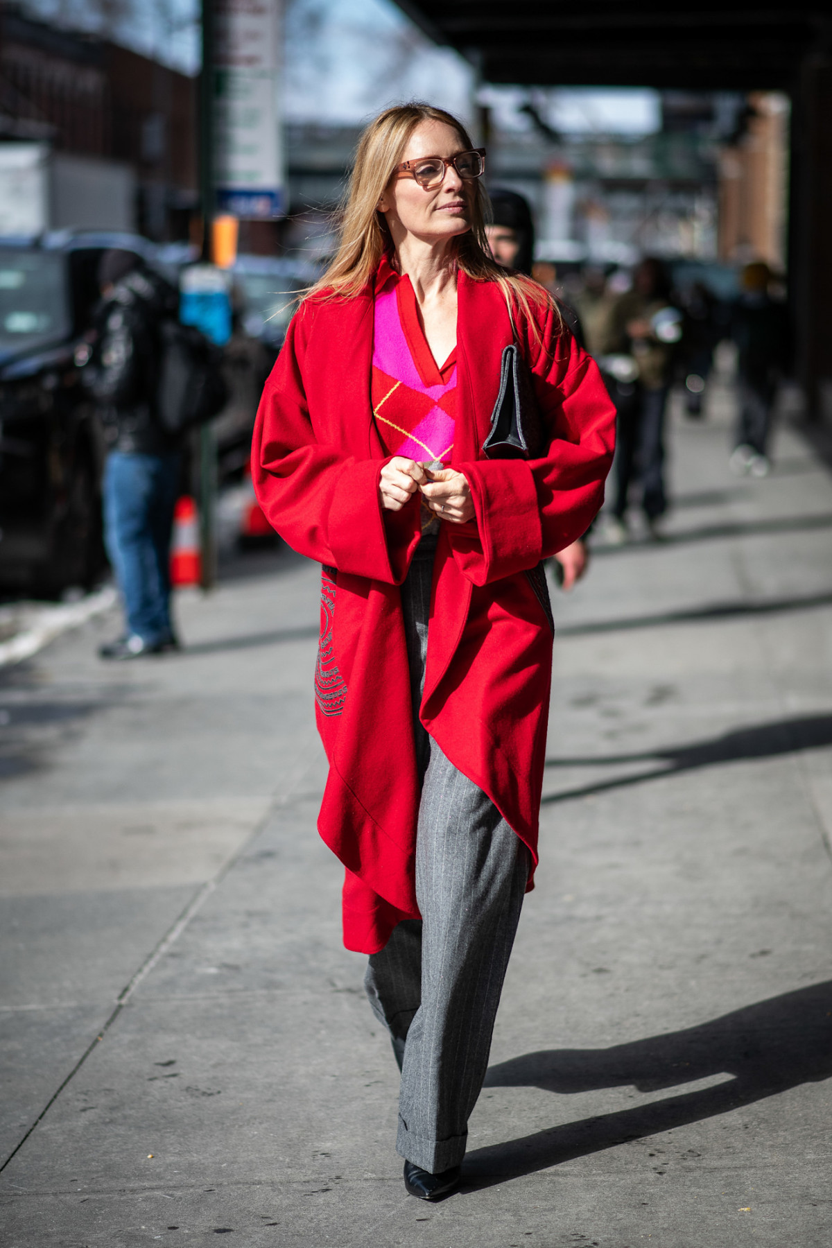 Вулична мода з Нью-Йоркського тижня моди.
21