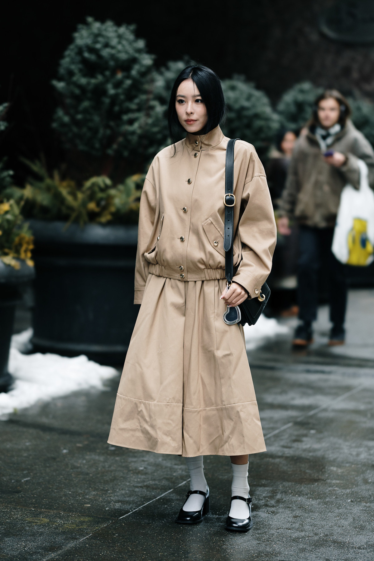 Вулична мода з Нью-Йоркського тижня моди.
10