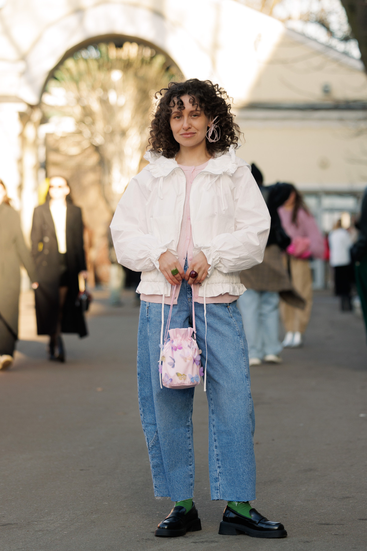 Вулична мода: образи відвідувачів третього дня Ukrainian Fashion Week осінньо-зимового сезону 2026/27
57