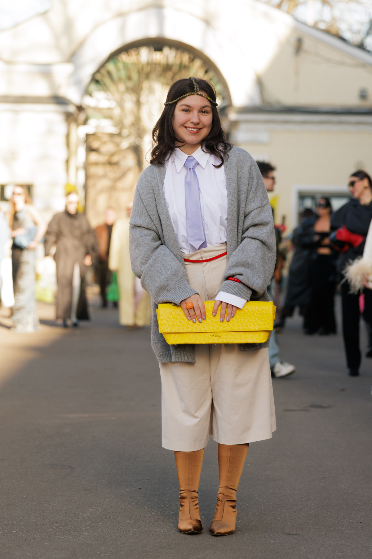 Вулична мода: образи відвідувачів четвертого дня Ukrainian Fashion Week осінньо-зимового сезону 2026/27
30