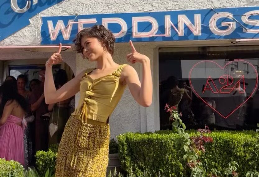 Зендая вривається на весілля в Лас-Вегасі навесні, напередодні Дня 2000 року, щоб просувати драму