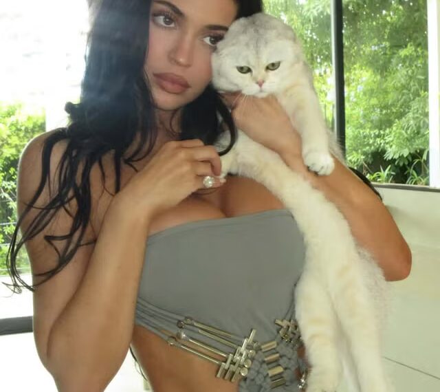 Кайлі Дженнер — найкрутіша мама-кішка в історії в боді Gucci без бретелей 2010-х років