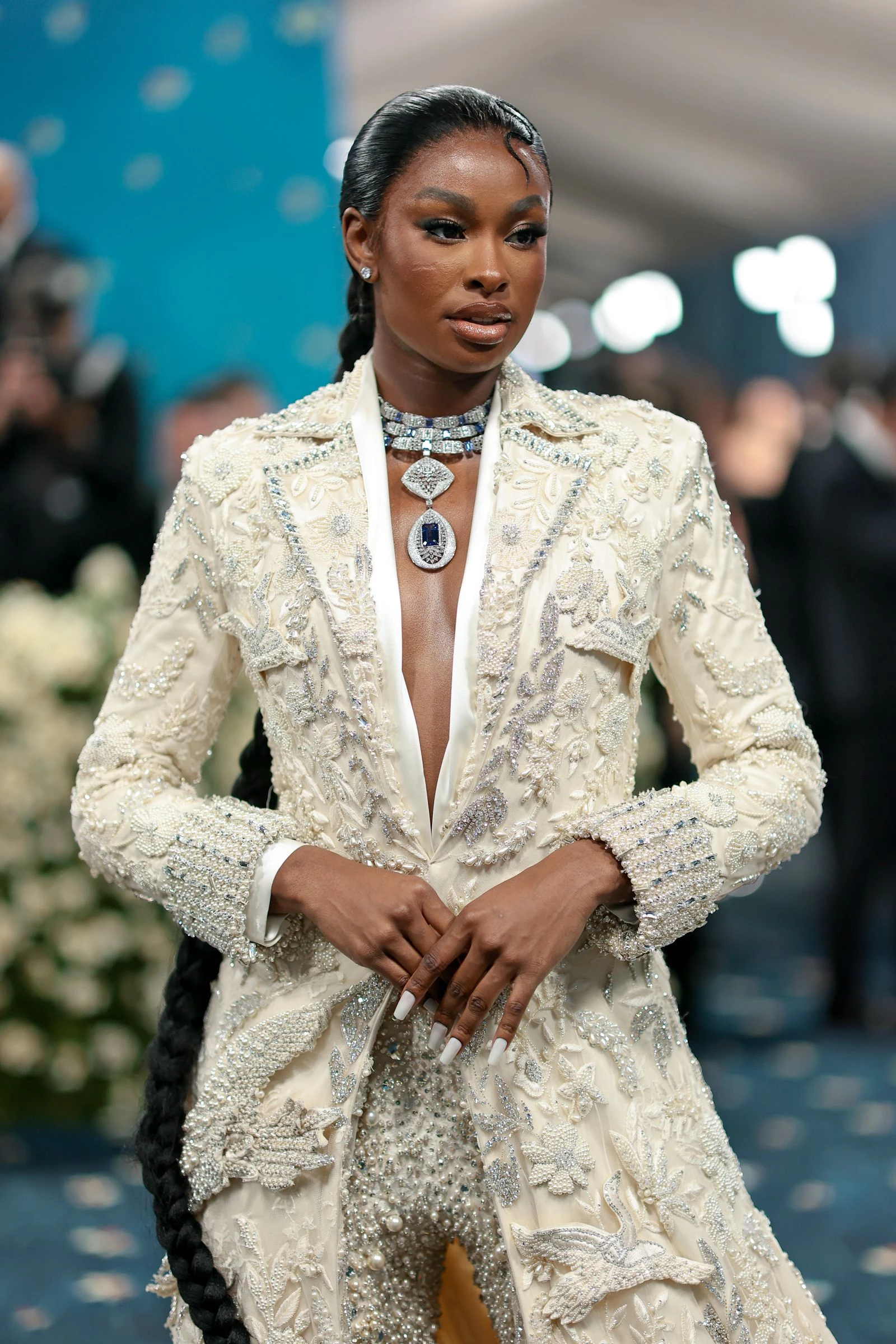 Коко Джонс у намисті Manish Malhotra. Dimitrios Kambouris/Getty Images 3