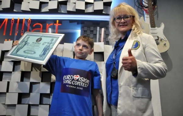 За пів години назвав 232 факти про “Євробачення”: хлопчик з Вінниці встановив рекорд України