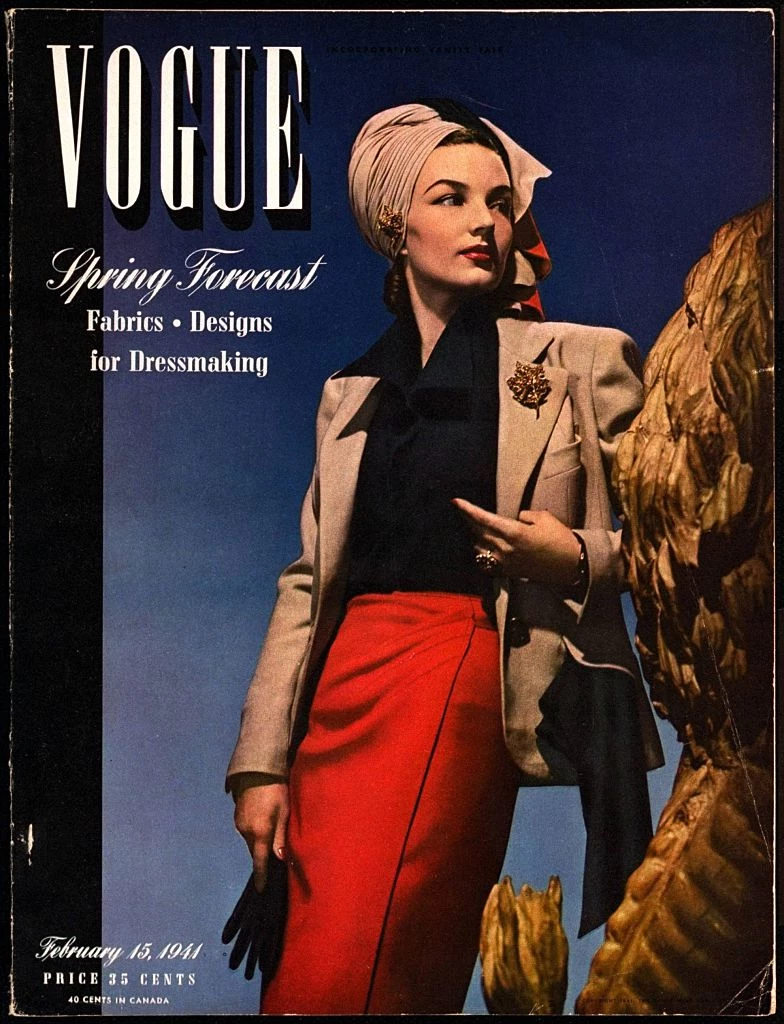 Обкладинка Vogue, лютий 1941. Фото: John Rawlings. Conde Nast via Getty Images12