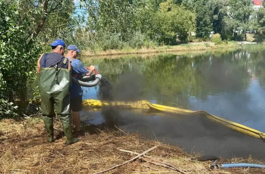 Водойма біля Кирилівки: нафтопродукти після обстрілу зменшились у 33 рази