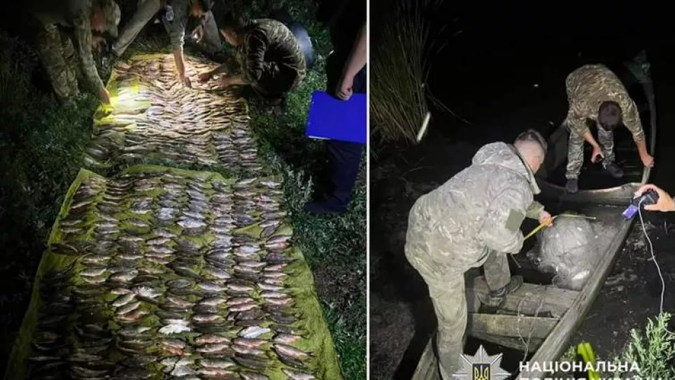 На Хмельниччині поліція затримала браконьєра із сіткою на Південному Бузі1