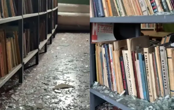 Книжкова палата зазнала руйнувань внаслідок ракетної атаки на Київ