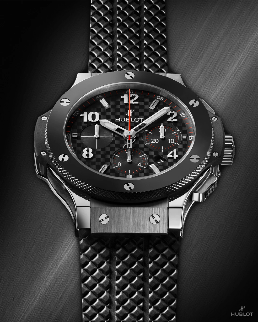 Годинник Hublot the Big Bang, сталь, сапфірове скло, гума6